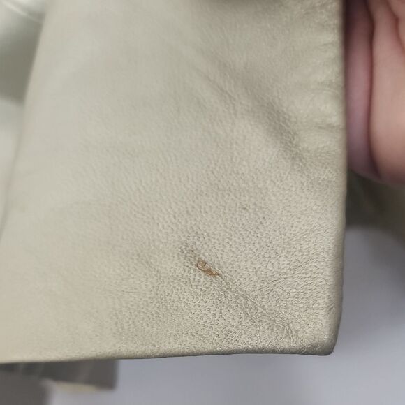 Express World Brand Vintage Goldtone Leather Fully Lined Jacket - Picture 7 of 9